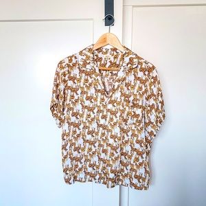 ANTHROPOLOGIE Silk-look shirt